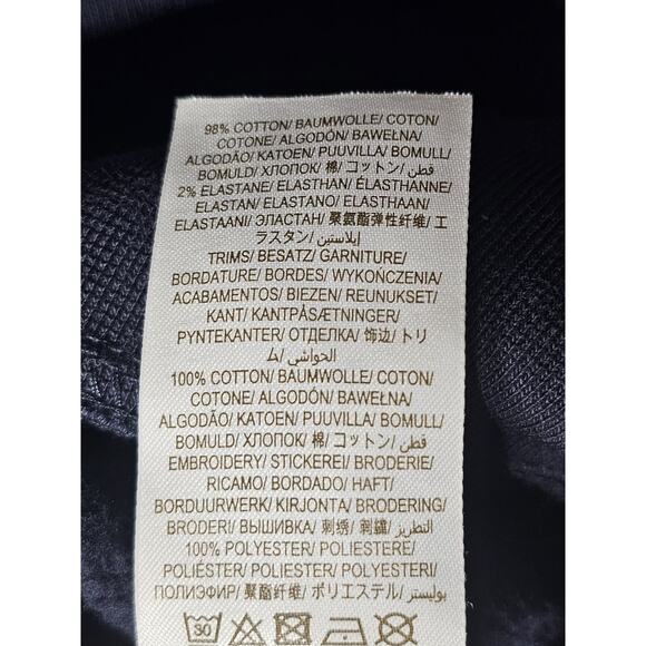 Boden Navy Women’s Sweatshirt Ruffle Sleeves Floral Design - Size 6 - Picture 7 of 13